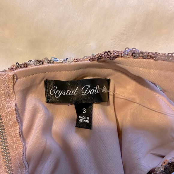 Pink and silver ombré sequence gown. - Picture 5 of 5